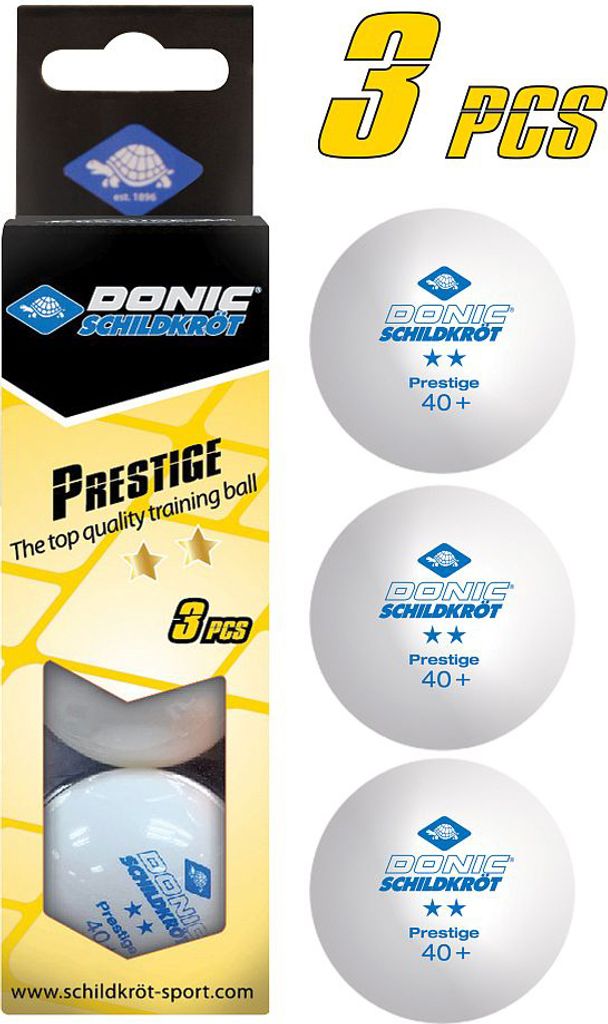 Pallina da tennis tavolo Donic-Schildkröt 2 stelle PRESTIGE Immagine del prodotto 