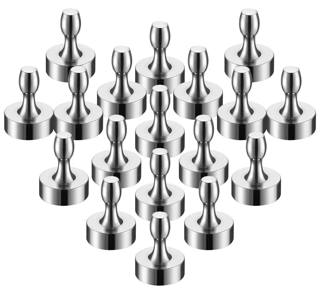 Aimants néodyme pour tableau magnétique et bureau - Lot de 18 coniques