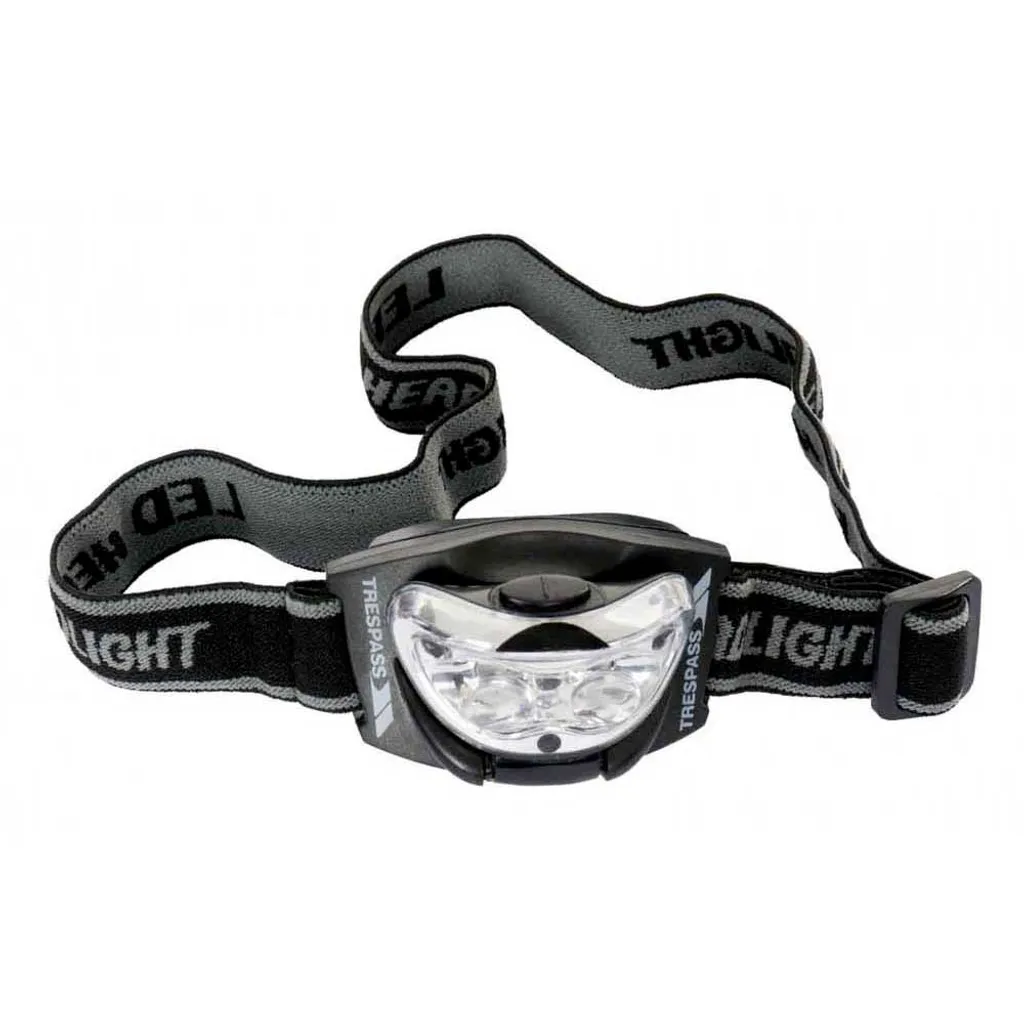 Lampe frontale de randonnée LED noire Guidance Trespass ajustable