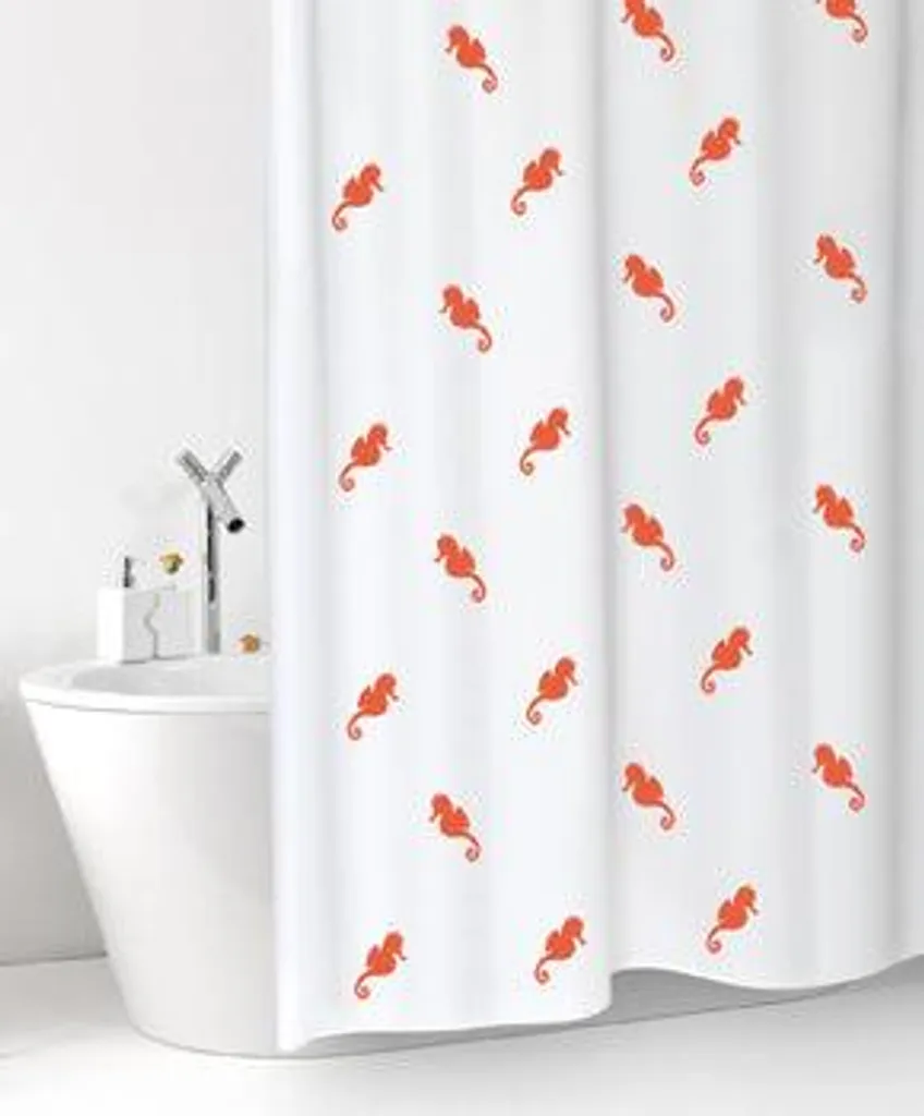 Rideau de douche Cavalluccio Salmone à motifs élégants - Tailles variées