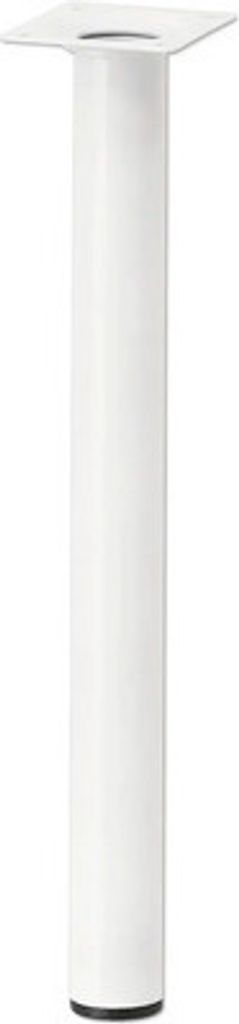 Tarrox Tischbein rund Ø 30 x 400 mm, weiß Produktbild 