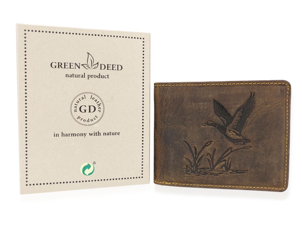 GREEN DEED, Geldbörse Herren, Portmonee Leder, Geldbeutel, Produktbild 