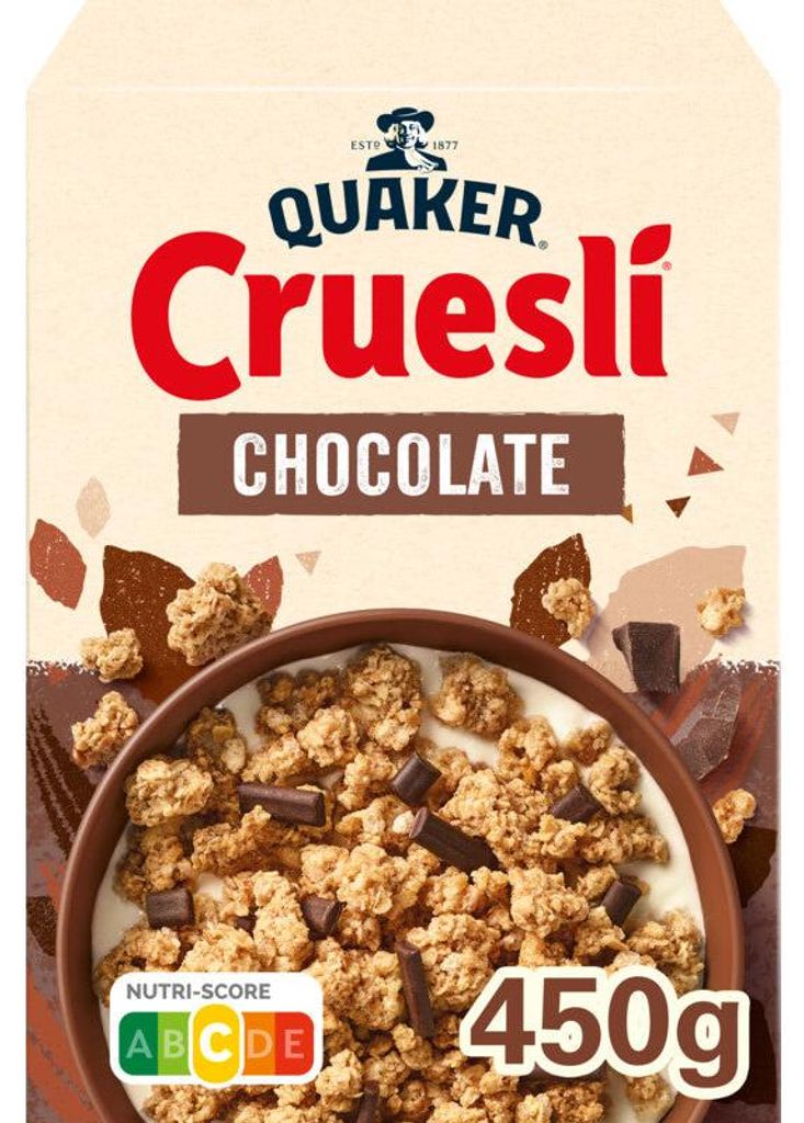 Quaker Cruesli Chocolate Muesli 450g – Colazione croccante Immagine del prodotto 