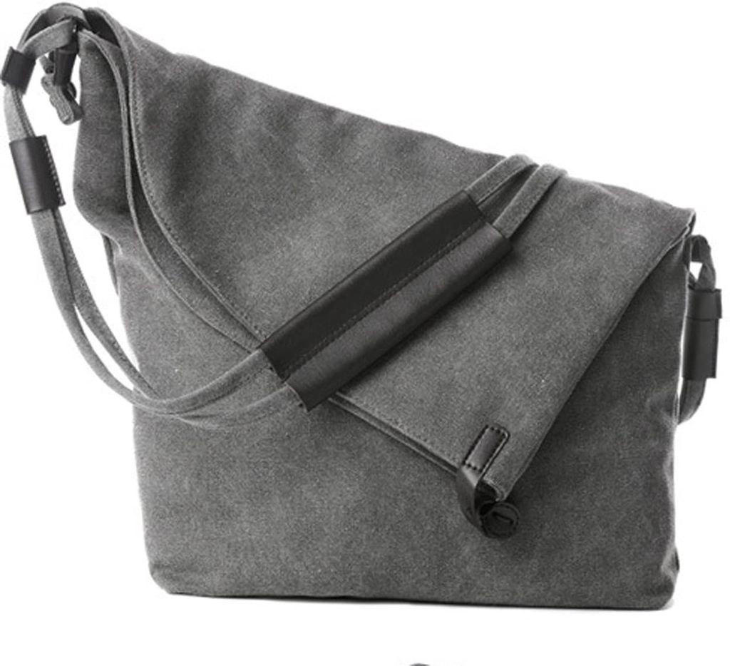 Canvas Umhängetasche Damen Tasche Schultertasche Retro Messenger Bag Shopper Vintage Handtasche Beuteltasche für Schule Reisen Ausgang und Freize...