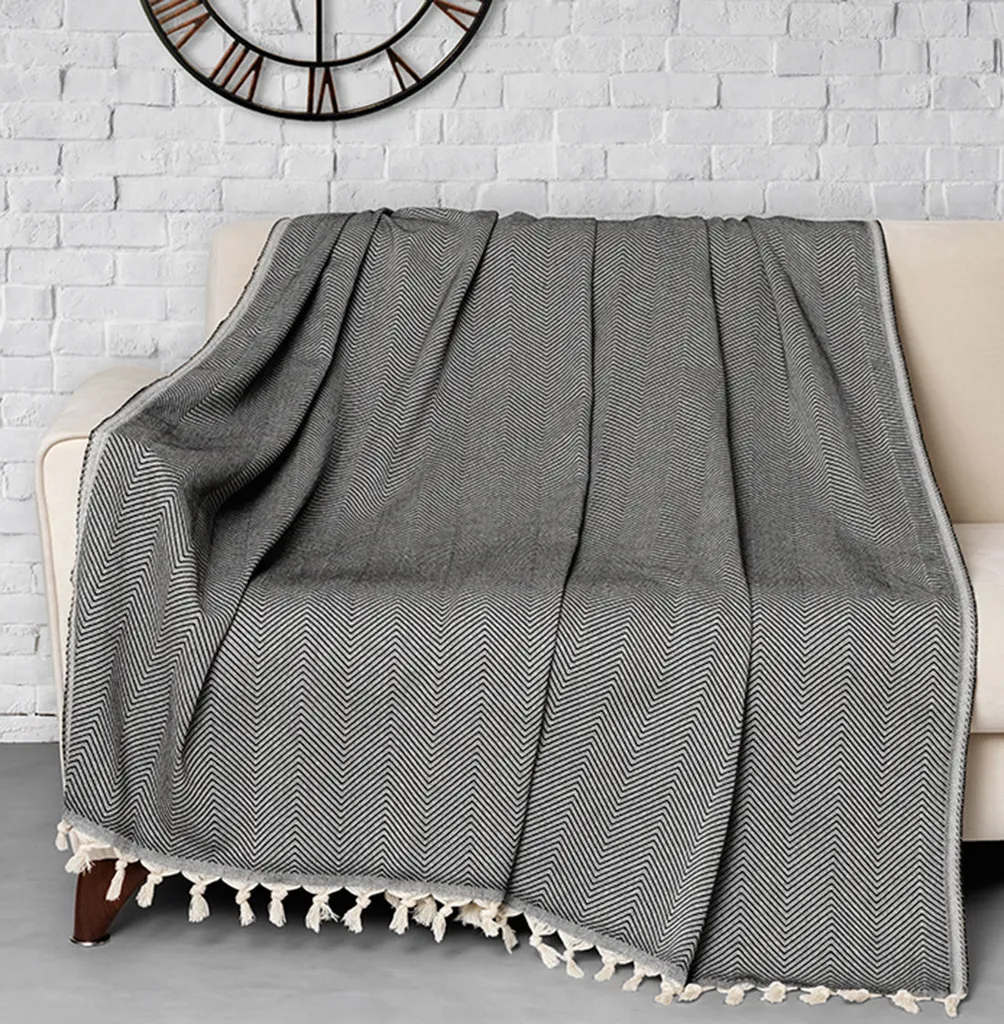 L'Essentiel Linge de Maison DCH1922 | Hussen Cotone Nero Premium