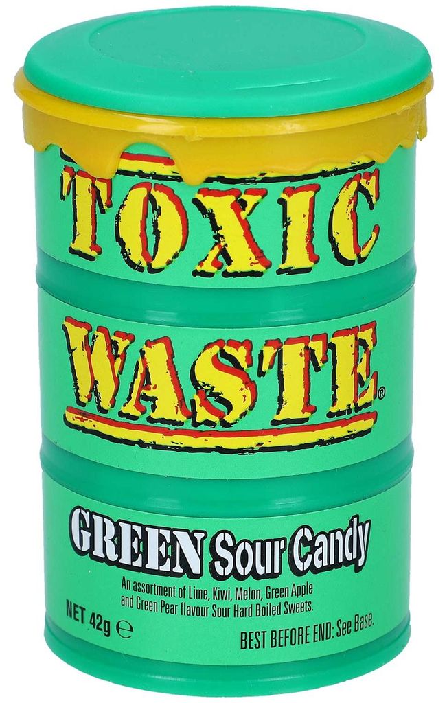 Toxic Waste Green Sour Candy Drum 42g Zdjęcie produktu 