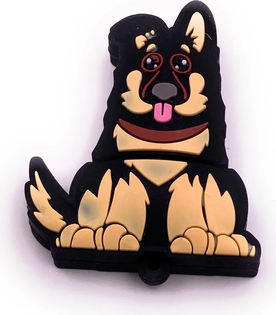 Clé USB 3.0 128 Go Onwomania en forme de chien de berger marron