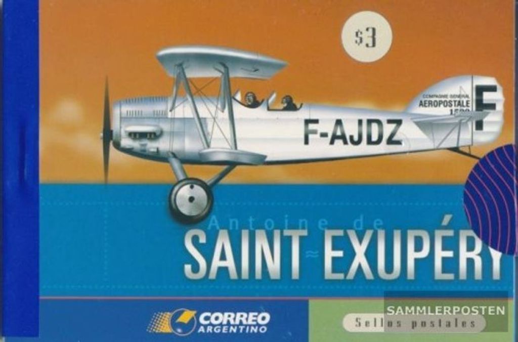 Briefmarken Argentinien 2000 Mi 2582-2587 Markenheftchen (kompl.Ausg.) postfrisch Argentinische Flugpost