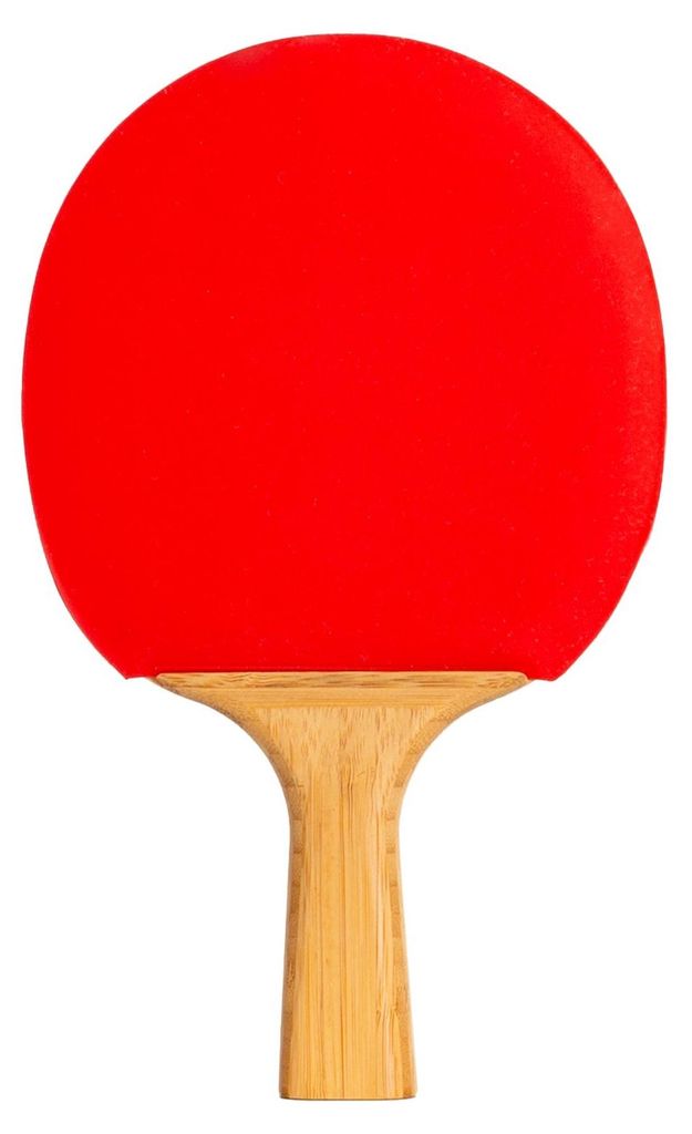 Holz Tischtennisschläger Bambú Rot für Fortgeschrittene, Paddel 15x25cm