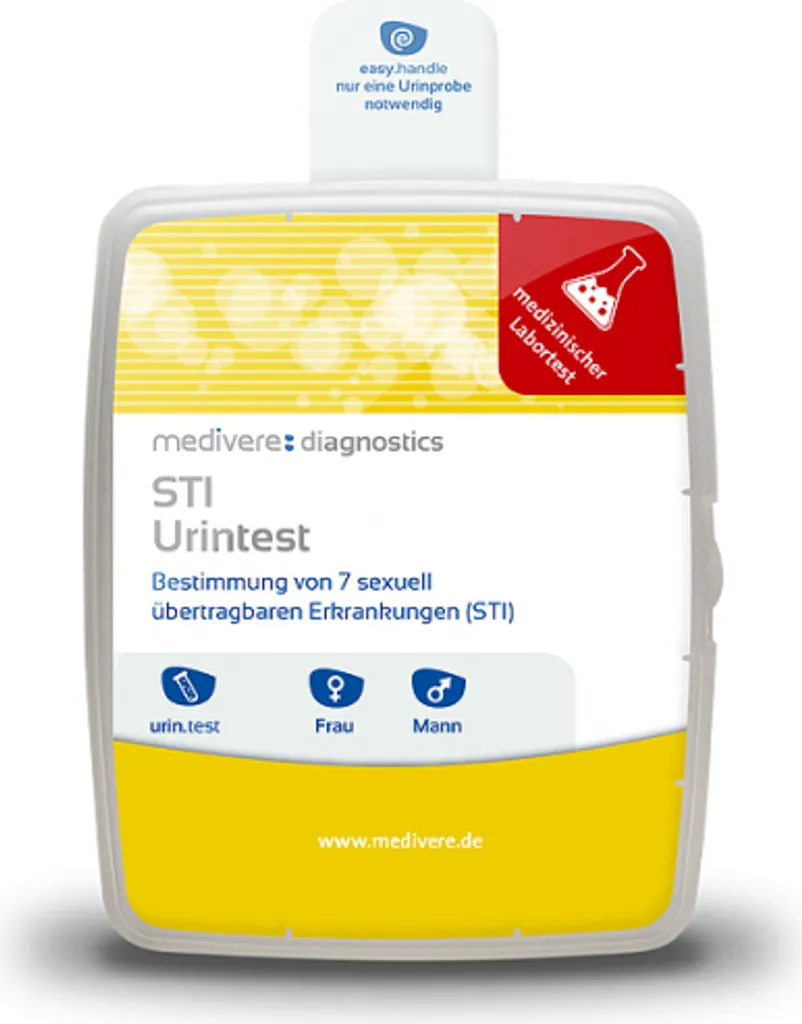 test delle urine STI di medivere diagnostics - determinazione di 7 infezioni sessualmente trasmissibili (IST)