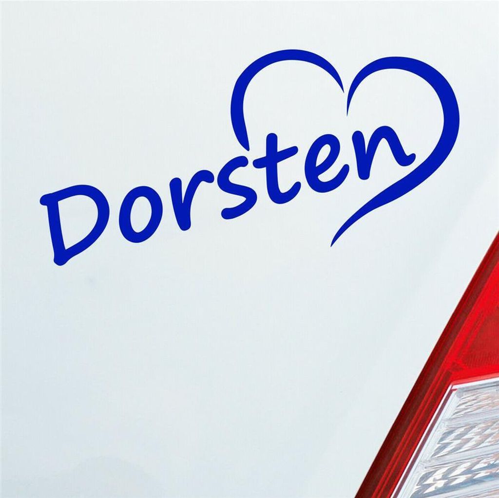 Auto Aufkleber Dorsten Herz Stadt City Liebe Love Heimat Produktbild 