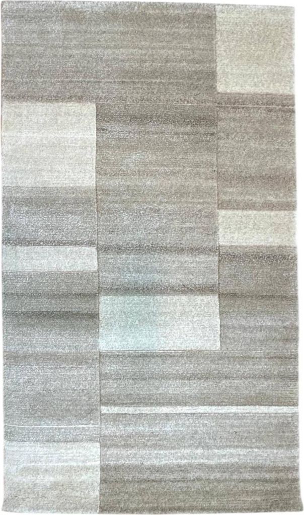 Teppich NEPAL NATUR - HANDGEKNÜPFT | Farbe: Beige meliert; Größe: 90x160 cm | strapazierfähig und leicht zu reinigen | Wohnzimmer | Schlafzimmer