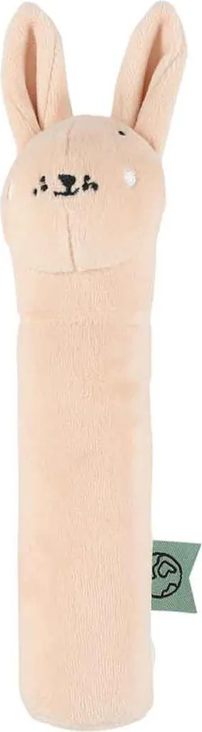 Hochet Bébé Trixie Rose Mrs. Rabbit - Jouet Sain en Coton Bio Sans Danger
