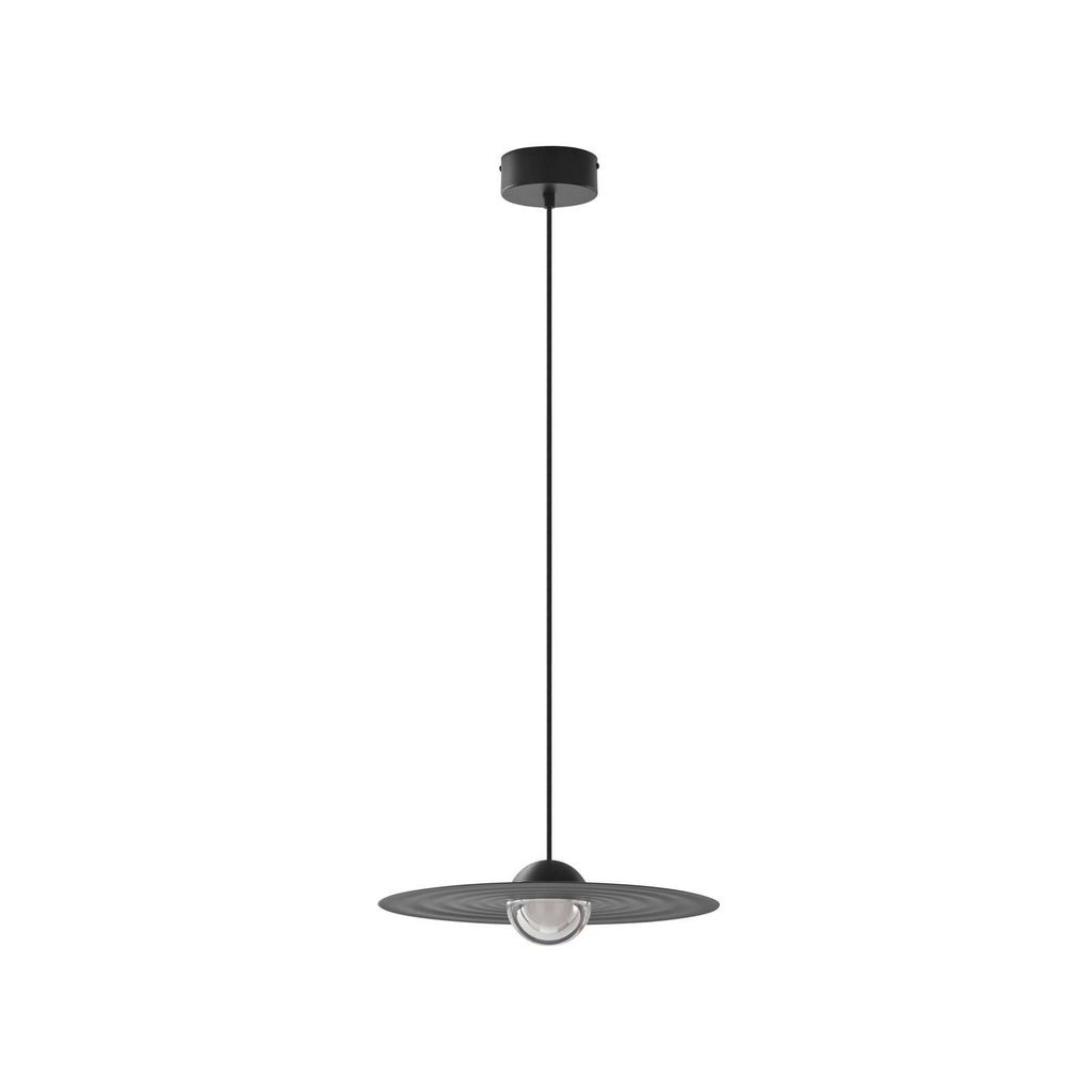 Lucande LED-Hängelampe Tethrion, schwarz, Aluminium, Ø 40 Produktbild 