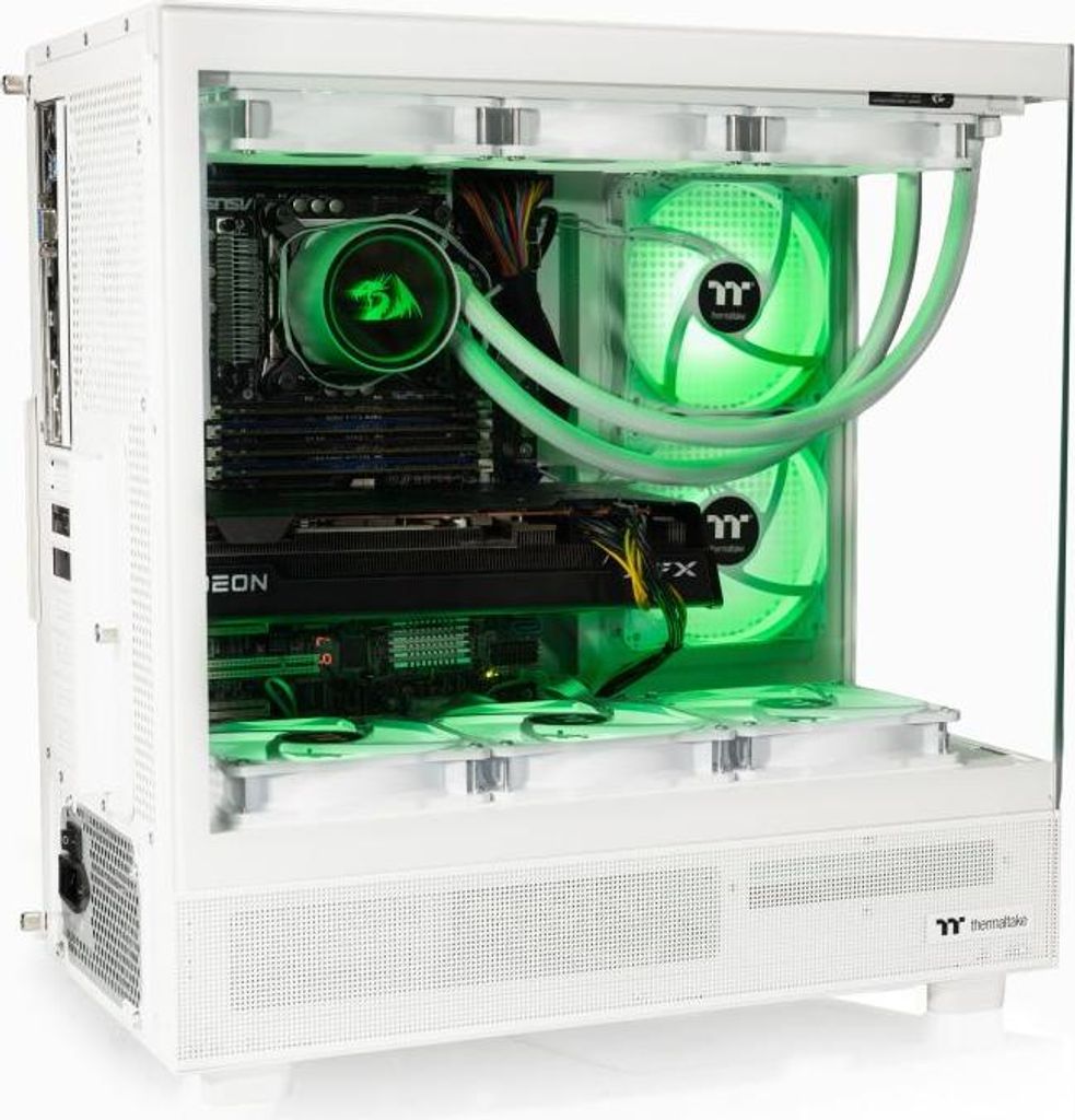 Gaming PC Weiß High End Workstation mit Intel Xeon 14-Kerne Produktbild 