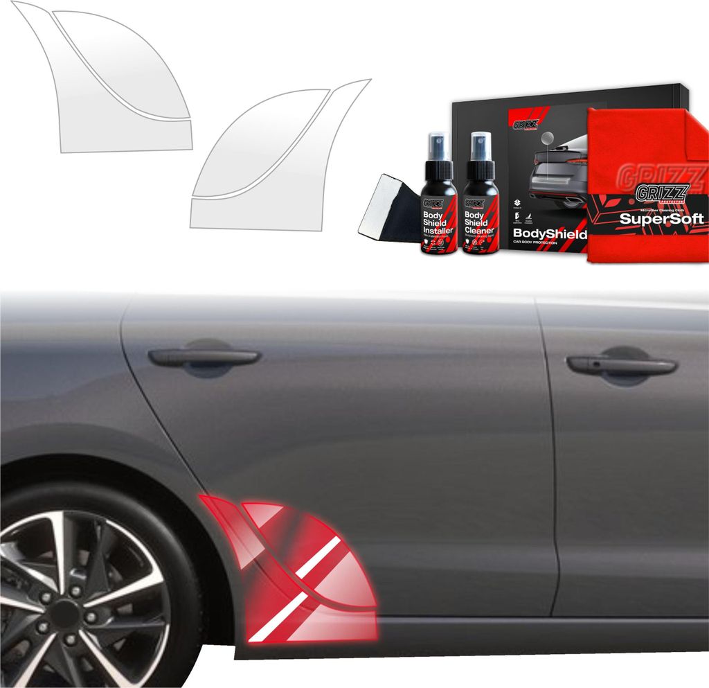 4in1 Schutzfolie Grizz Protector für hinteren & vorderen Seitenschwelle - Hyundai i30 Wagon (2020-2025)