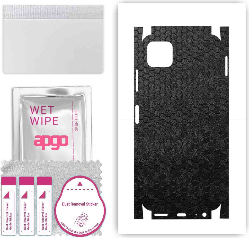 apgo Rückseite + Seiten Schutzfolie, Skin, kompatibel mit Samsung Galaxy F42 5G, Hinten Displayschutzfolie aus Vinylfolie, kratzfest, einfache Mon...