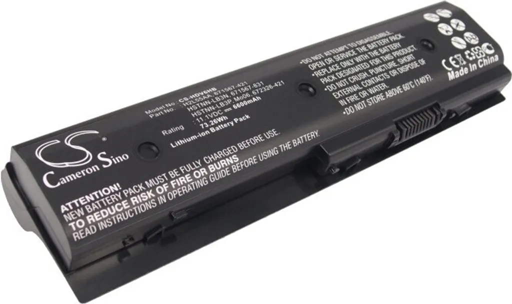 TECHTEK Batteria notebook compatibile con [HP] Envy dv4, Envy dv4-5200, Envy dv4-5200 CTO, Envy dv4-5201tu, Envy dv4-5201tx, Envy dv4-5202tu, Envy dv