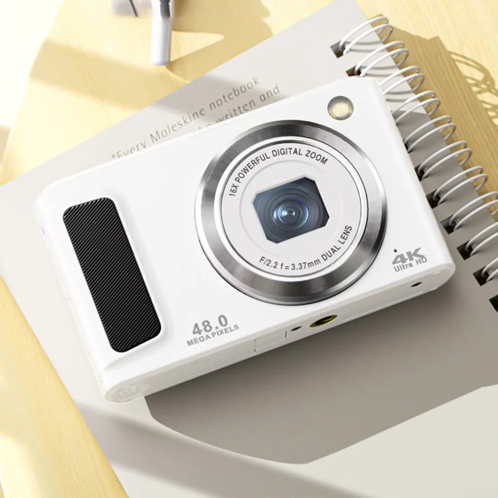 Fotocamera DC308 48MP Bianco - Vlogging Camera con SD 32GB - 3