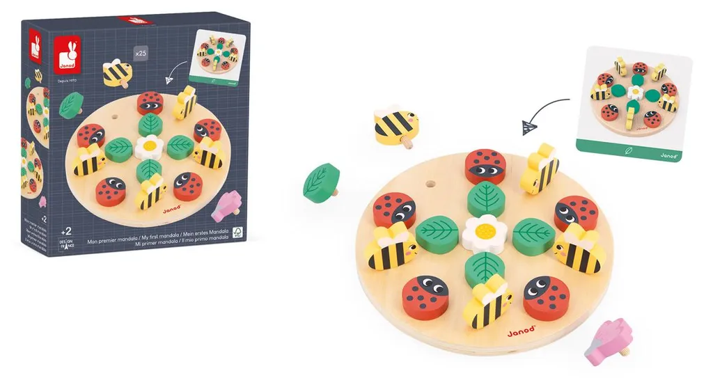 Activité Calme Enfant - Mandala Jardin Janod pour Développer la Patience