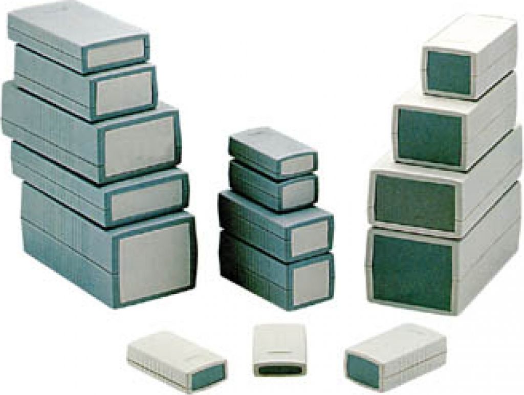 Geformte Projektbox - Dunkelgrau - 150 x 80 x 60 mm