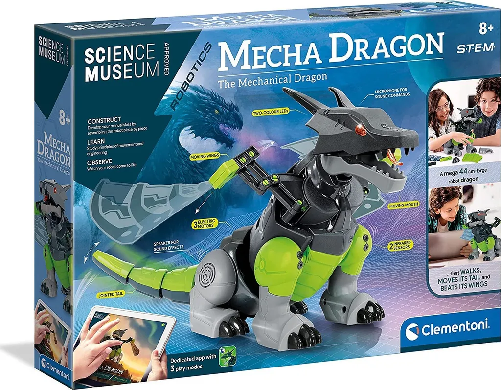 Jeu de Construction Robot Mecha Dragon Clementoni - Robotique 8 Ans +