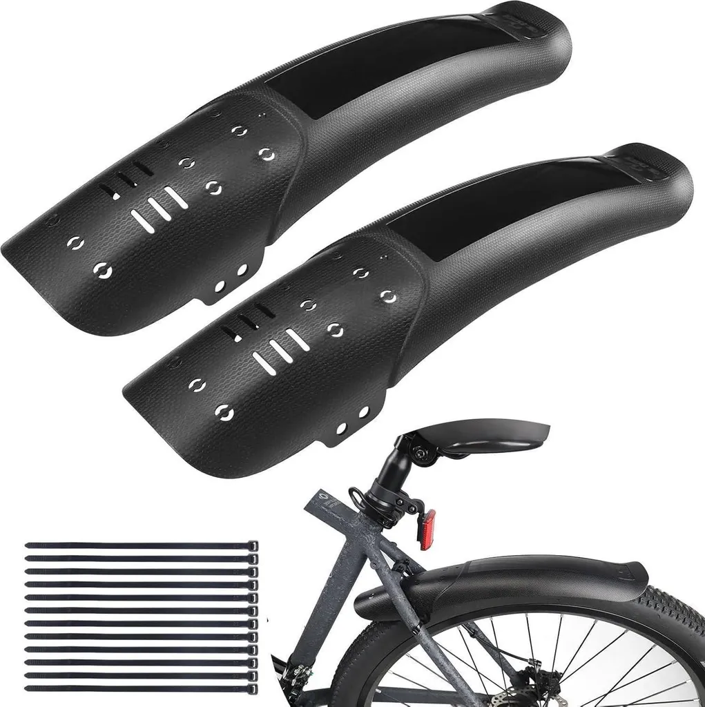Garde-boue Vélo Anti-Éclaboussures Kit Universel Avant Arrière VTT Route