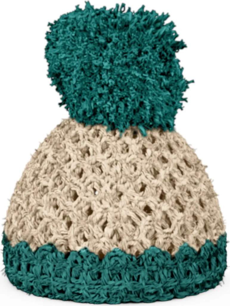 Idea Regalo FIFTYEIGHT T015536 Cappellino Portauovo Avorio Smeraldo