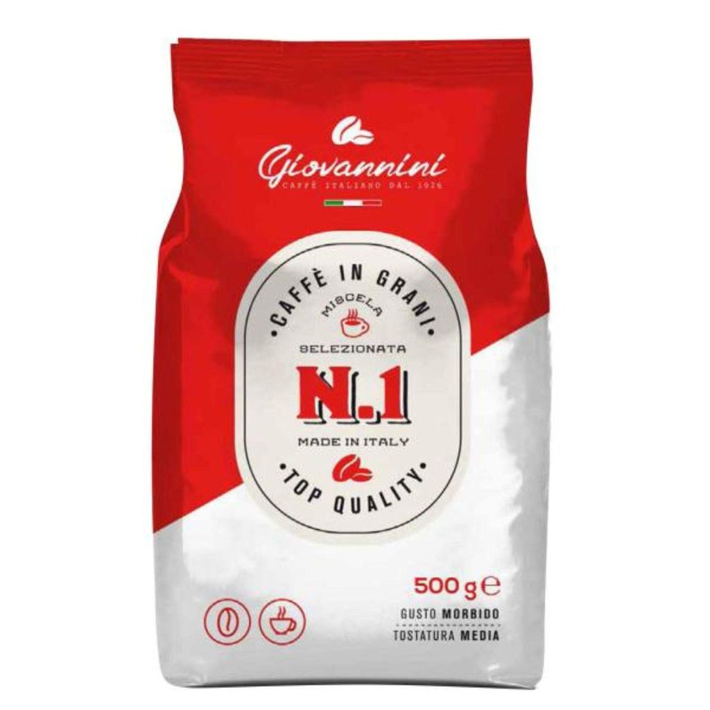 Giovannini Nr. 1 Kaffeebohnen 500 g – Italienischer Espresso – Ganze Bohnen