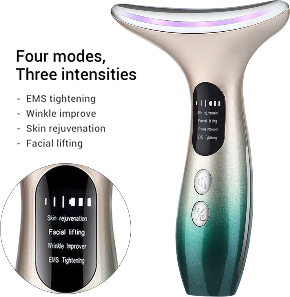 Nacken Gesicht Massagegerät 4Modi EMS Vibration Produktbild 4
