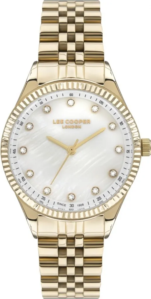 Montre Femme Lee Cooper LC07310.120 Dorée - Bracelet en Maille Gourmette