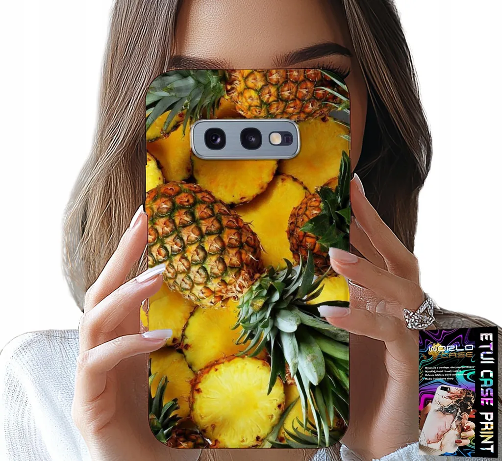 Custodia Protettiva Samsung S10e Ananas con Pellicola Display