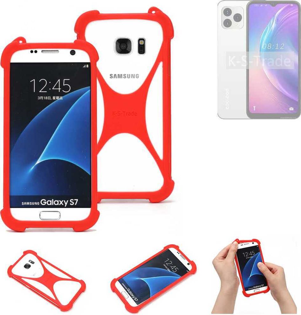 K-S-Trade Handy-Hülle kompatibel mit Coolpad CP12 Schutz-Hülle Bumper Silikon Schutz Hülle Cover Case Silikoncase Silikonbumper TPU Softcase