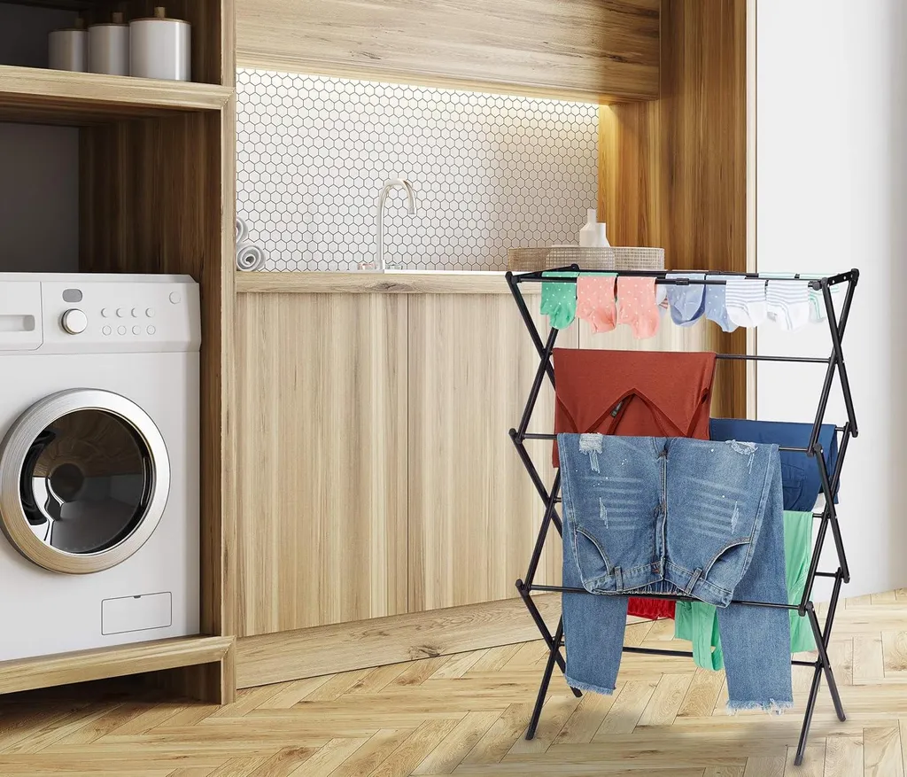 Sèche-linge vertical électrique pliable pour petits espaces HESTIA - 2