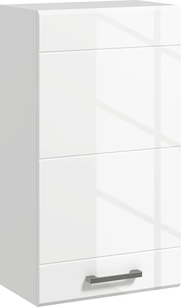 kleankin Armoire Murale Salle de Bain Blanche Brillant 37x22,5x70 cm