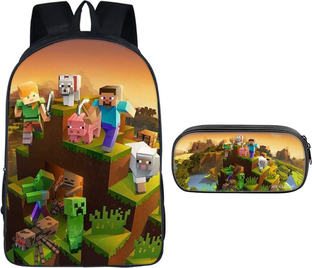 Minecraft Game Pixel - Rucksack für Kinder - Produktbild 