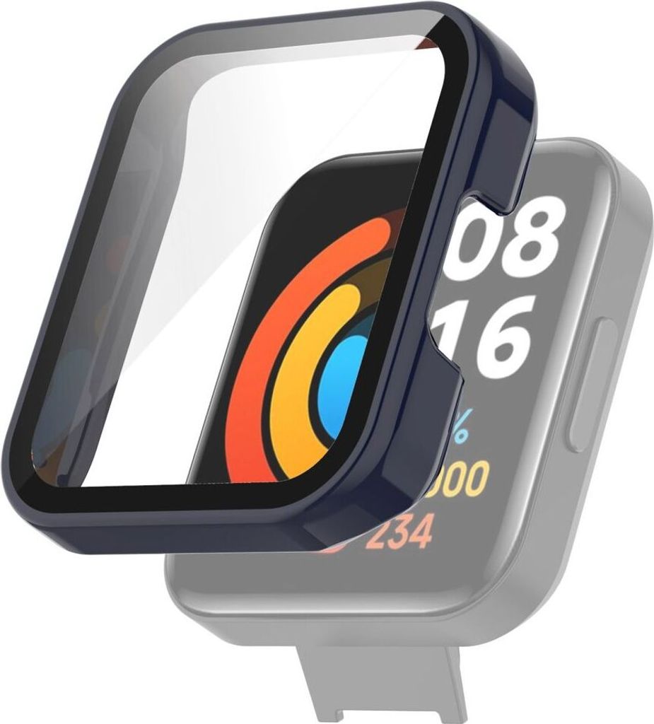 Schutzhülle für Xiaomi Redmi Watch 2 Lite Case Cover Tasche Etuis Bumper, Farbe:Blau