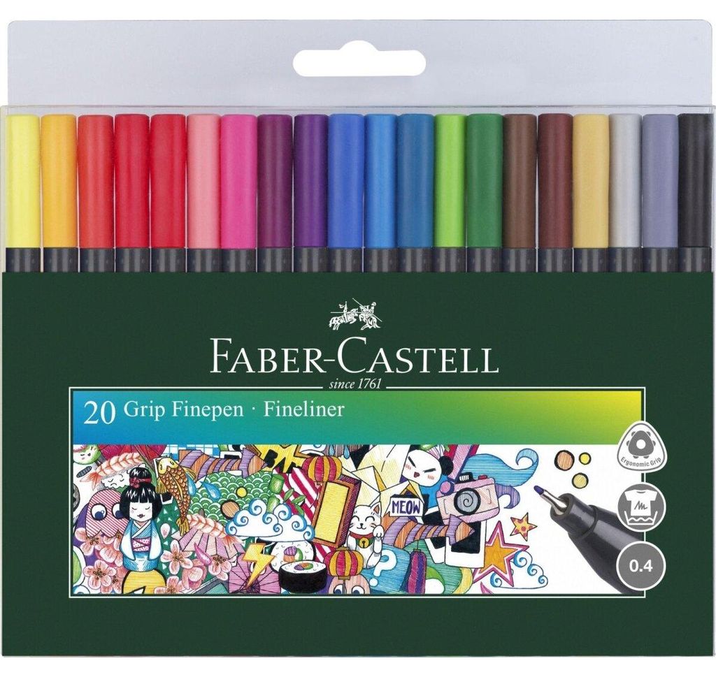 Faber-Castell Grip, Mehrfarbig, Mehrfarbig, 0,4 mm, Produktbild 