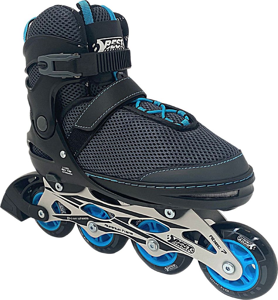 Best Sporting Inline Skates Kinder I Rollschuhe größenverstellbar I robuste Inliner für Jugendliche mit Bremse I Rollerskates Schuhe Kinder I In...