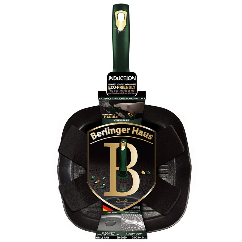 Berlinger Haus patelnia grillowa 28cm Emerald 33881 Zdjęcie produktu 2