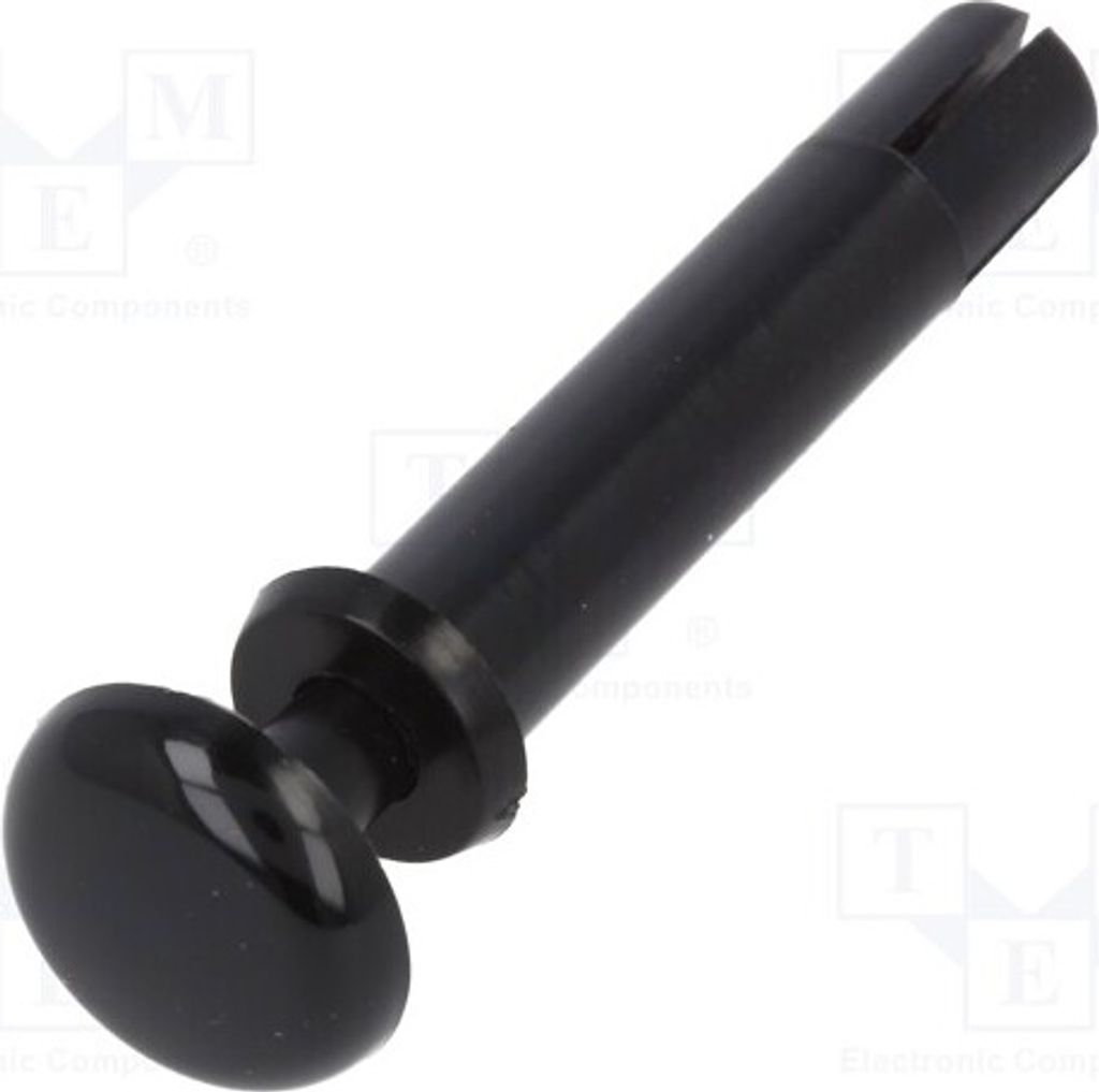 4x Niete Mat: Nylon 66 ØÖffn.Mont: 4mm schwarz UL94V-2 SR4-20 Montageelemente
