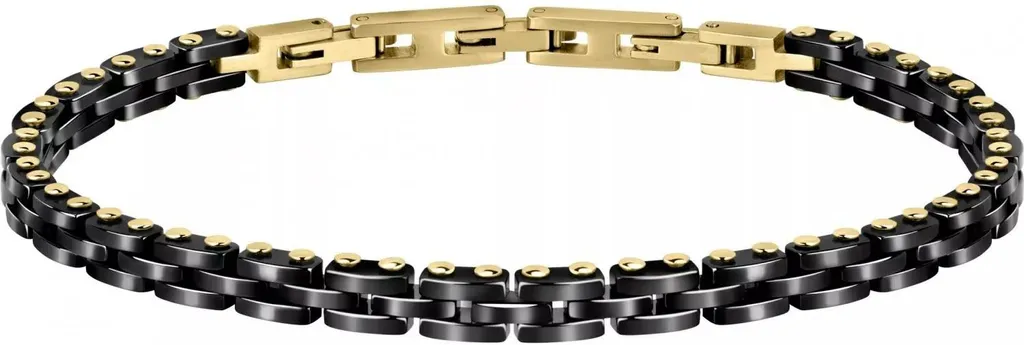 Regalo Uomo Sector SAFR27: Bracciale Ceramica e Oro con Scatola