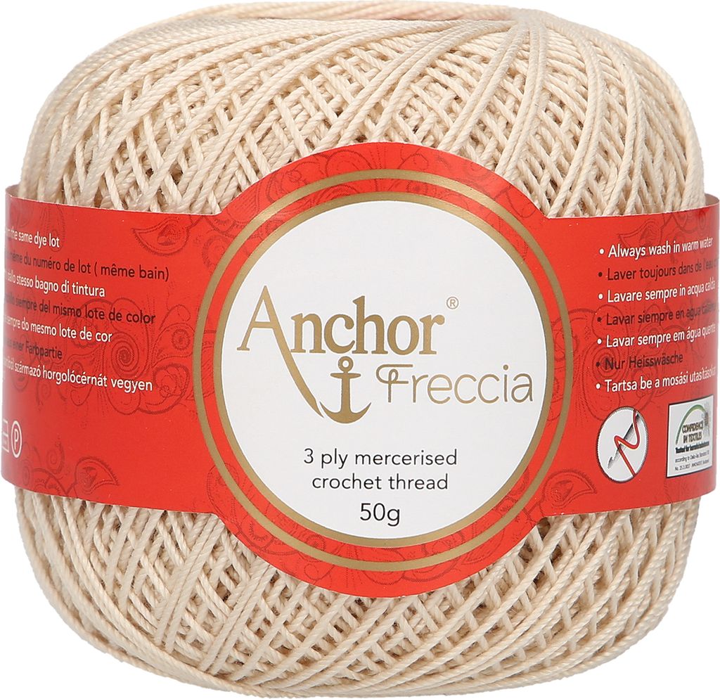 Anchor Freccia Stärke 6 4771006-00387 beige Häkelgarn, 100 Produktbild 