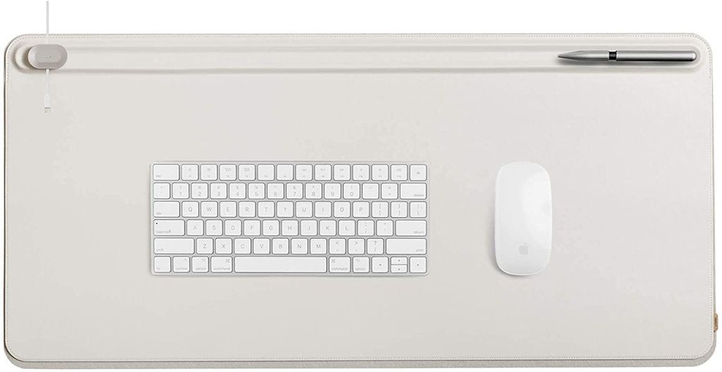 Orbitkey Schreibtischunterlage Desk Mat veganem Leder large Dokumentenversteck stone