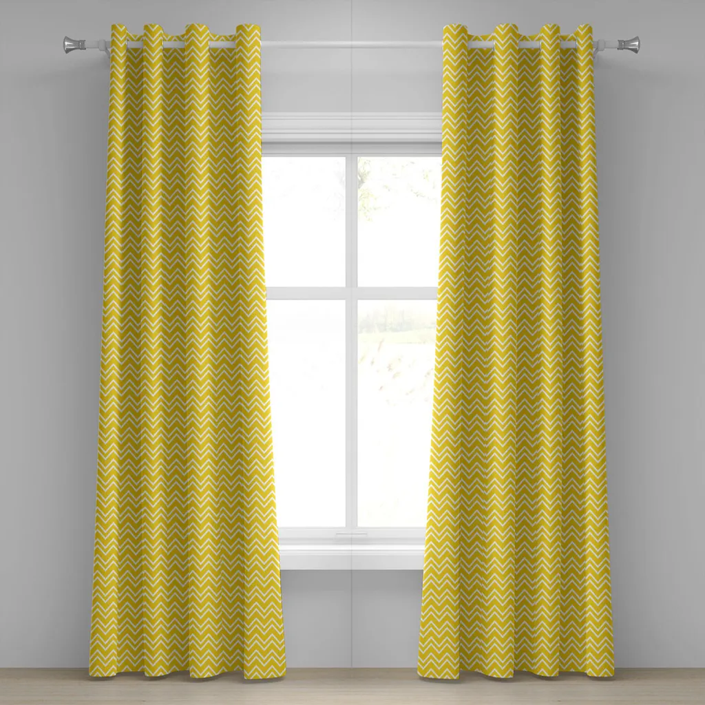 ABAKUHAUS Tenda Zig Zag Gialla: Geometria Moderna 280x245 per Interni