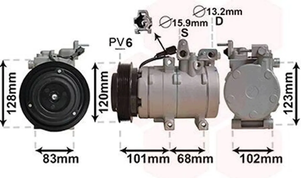 Réparer la Clim Hyundai avec le Compresseur VAN WEZEL 8200K123 Fiable