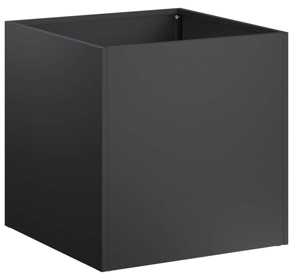 vidaXL Garten-Pflanzgefäß Schwarz 45 x 45 x 45 cm Produktbild 