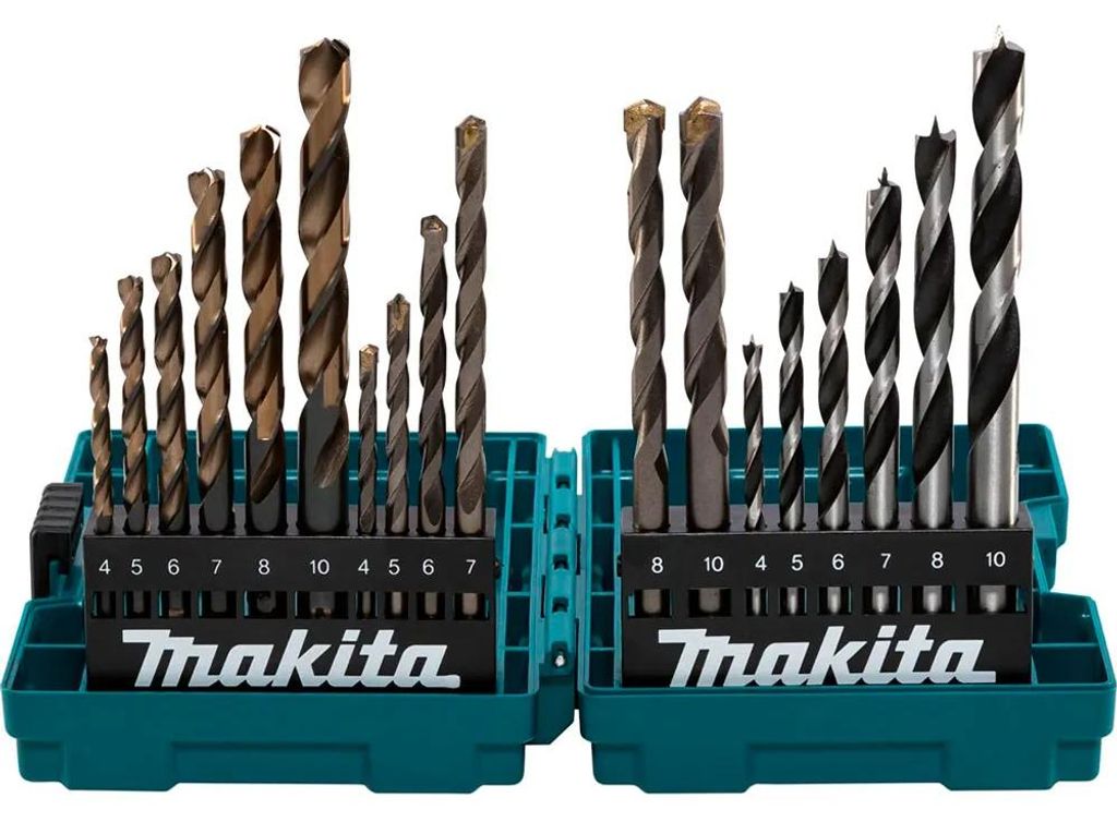 Kit de taladros Makita, 18 piezas Imagen del producto 