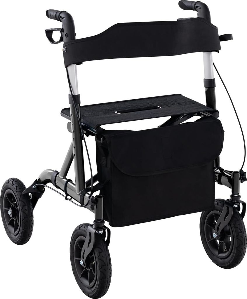 GOPLUS Rollator faltbar & höhenverstellbar mit φ24cm Produktbild 