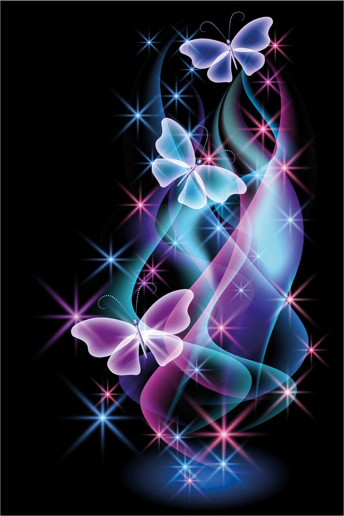Wallario selbstklebendes Poster - Schmetterlinge in bunten, strahlenden Farben, Größe: 61 x 91,50 cm